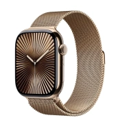 Смарт-годинник Apple Watch Series 10 GPS + Cellular 46mm Gold Titanium Case w. Gold Milanese Loop - M/L (MX003)
