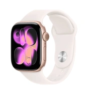 Apple Watch Series 11 GPS 42mm Rose Gold Aluminum Case with Light Blush Sport Band - S/M (MEU04)