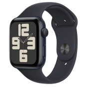 Apple Watch SE 2 GPS 44mm Midnight Aluminium Case with Midnight Sport Band M/L (MRE93) 2023