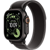 Apple Watch Ultra 3 GPS + Cellular 49mm Black Titanium Case with Black/Charcoal Trail Loop - M/L (MF1H4)