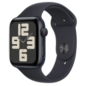 Apple Watch SE 2 GPS 44mm Midnight Aluminium Case with Midnight Sport Band S/M (MRE73) 2023