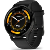Смарт-годинник Garmin Venu 3 Slate Stainless Steel Bezel with Black Case and Silicone Band (010-02784-01/51)