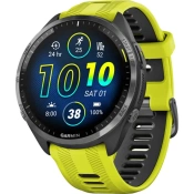 Смарт-часы Garmin Forerunner 965 Carbon Gray Titanium Bezel w. Black Case and Amp Yell/Black S. Band (010-02809-02/12)
