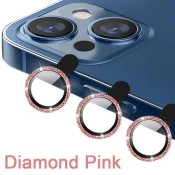 Захисне скло Camera Glass Diamond Crumb iPhone 14 Pro/14 Pro Max — Pink