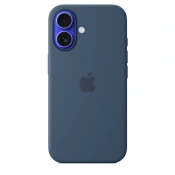 Чехол Silicone Case with MagSafe iPhone 16 Denim