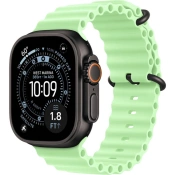 Apple Watch Ultra 3 GPS + Cellular 49mm Black Titanium Case with Neon Green Ocean Band (MF254+MGCL4)
