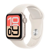Apple Watch SE 3 GPS 40mm Starlight Aluminum Case with Starlight Sport Band - S/M (MEH34)