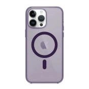 Чохол Apple Clear case magsafe iphone 14 Pro elderberry style copi (A)